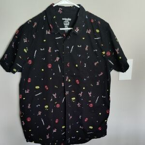 Marvel Black Shirt with Colorful Graphics